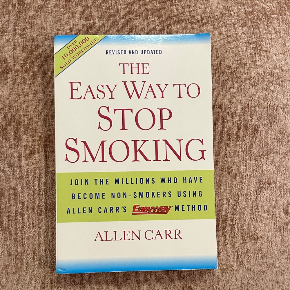 Allen Carr "The Easy Way to Stop Smoking" - White & Green Paperback